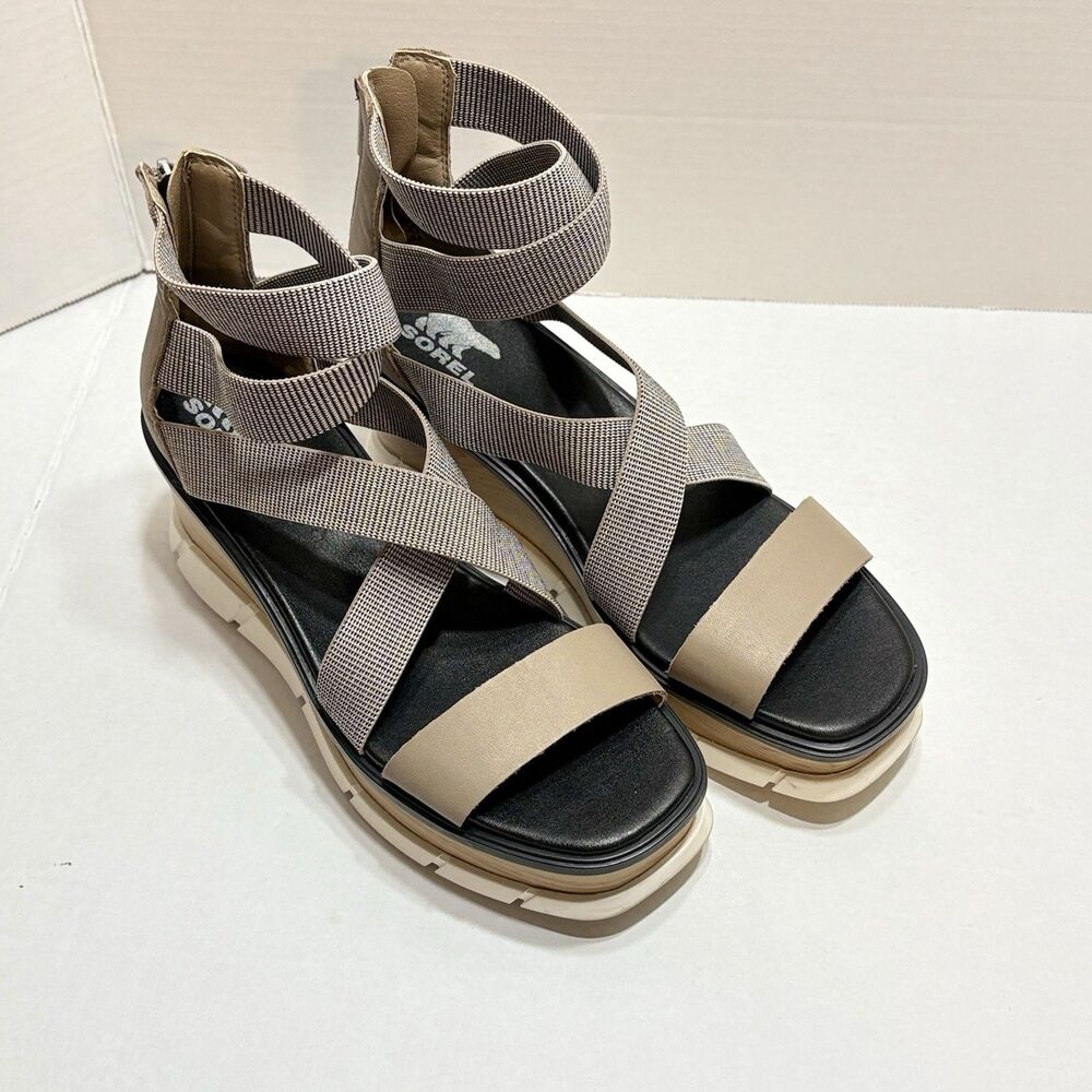 SOREL Women's Joanie III Sport Strap Sandals Black Size 9.5